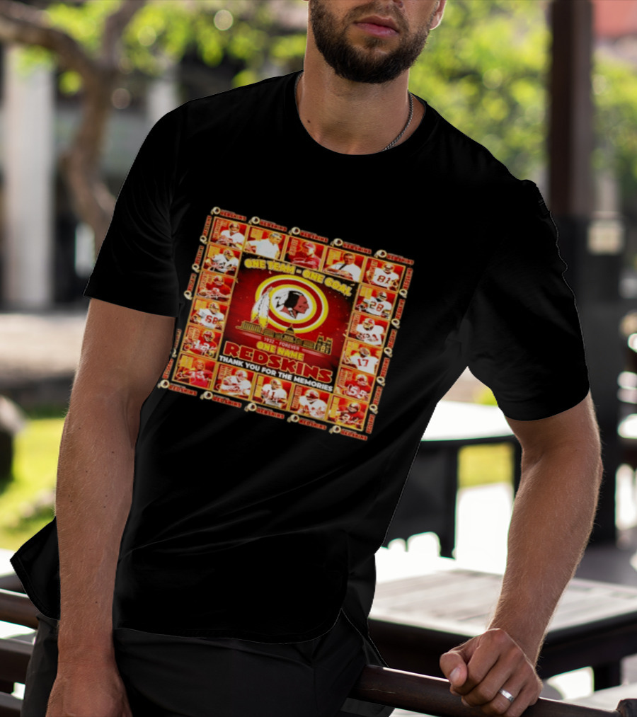 One Team One Goal 1932 Forever One Name Redskins Thank You For The Memories T-Shirt