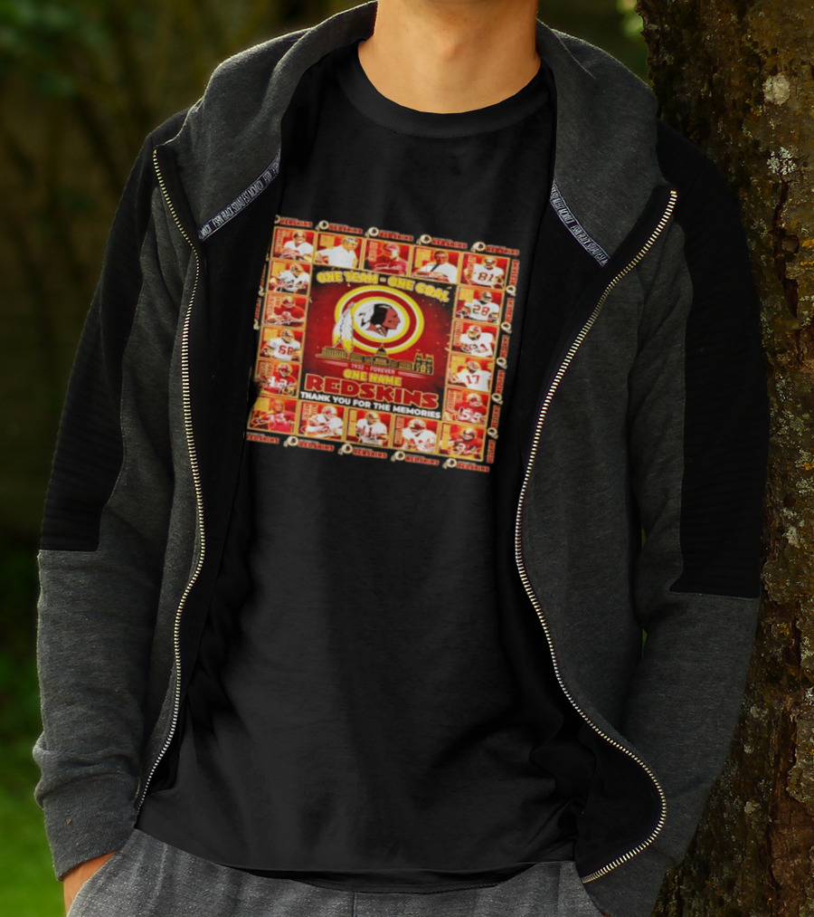 One Team One Goal 1932 Forever One Name Redskins Thank You For The Memories T-Shirt