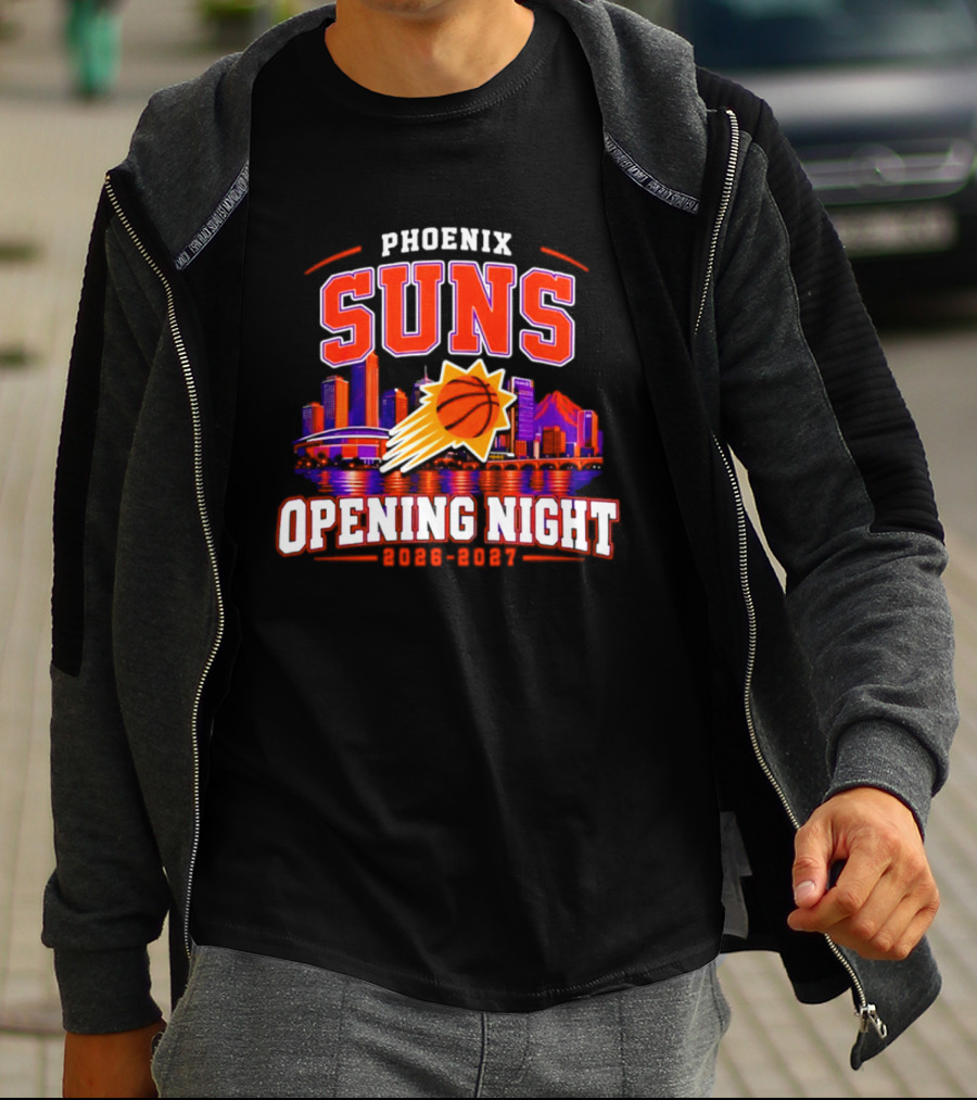 Phoenix Suns Opening Night 2026 2027 City Skyline T-Shirt