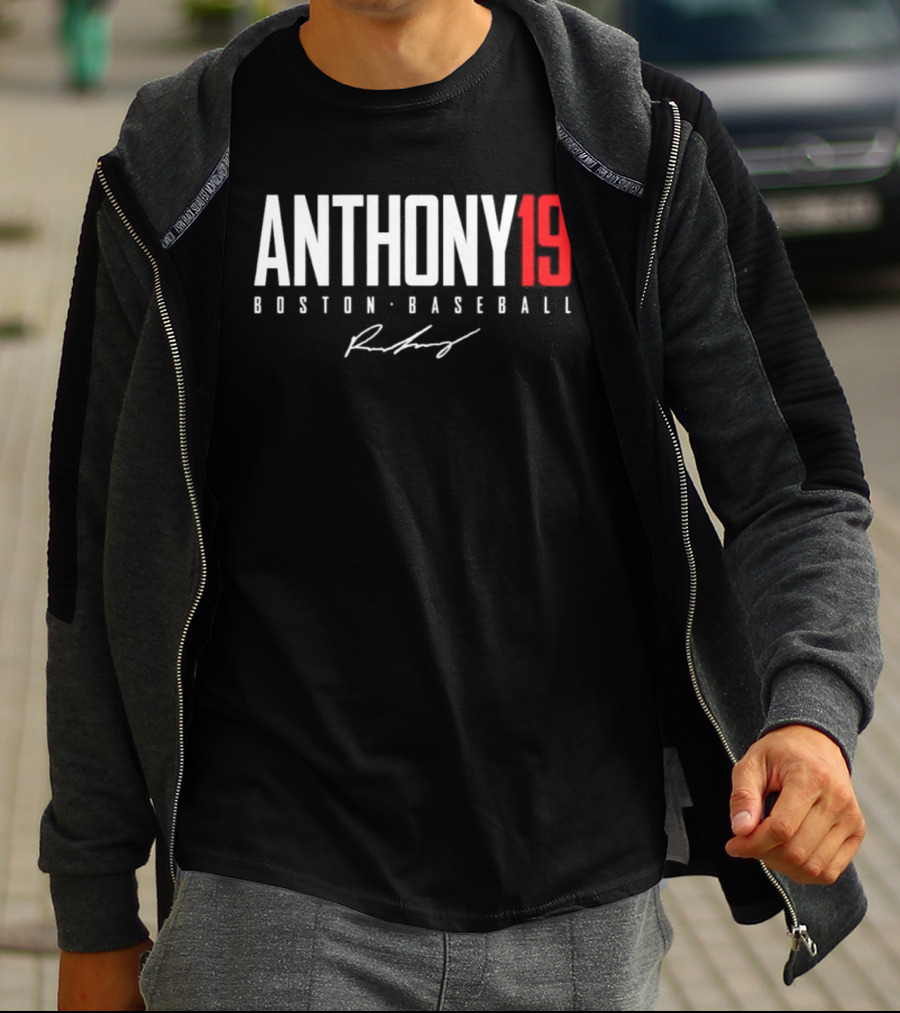 Anthony 19 Boston Baseball Signature T-Shirt