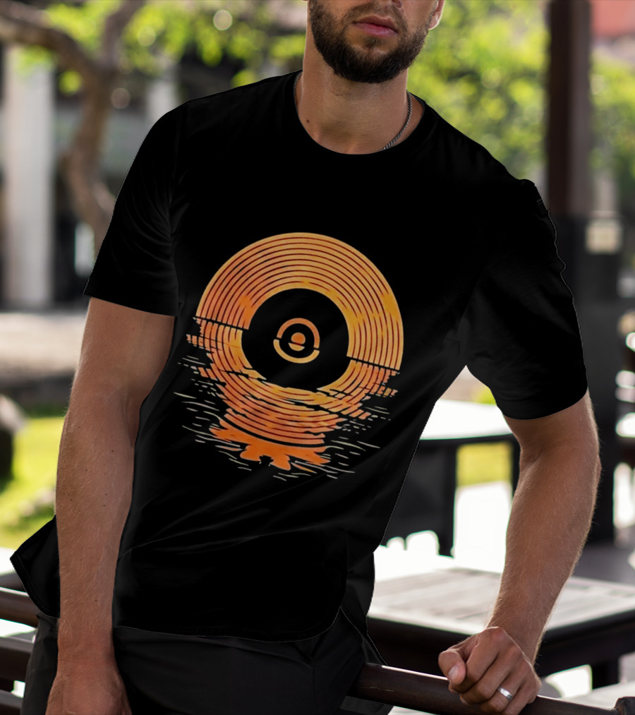 Sunset Vinyl LP Records Reflection Ted Lasso Zelda Southport Tracey Ullman The Departing Lass T-Shirt
