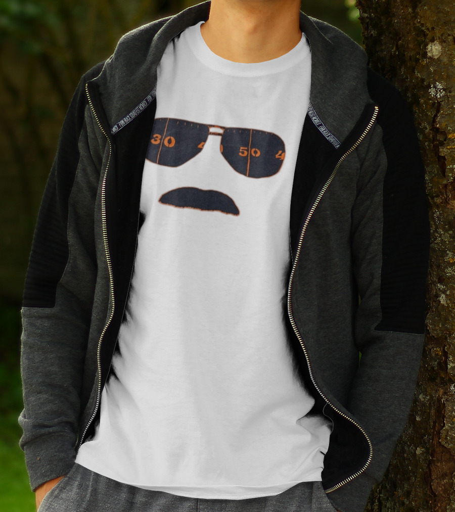 Chicago Bears Mike Ditka Sunglasses Mustache 30 40 50 T-Shirt