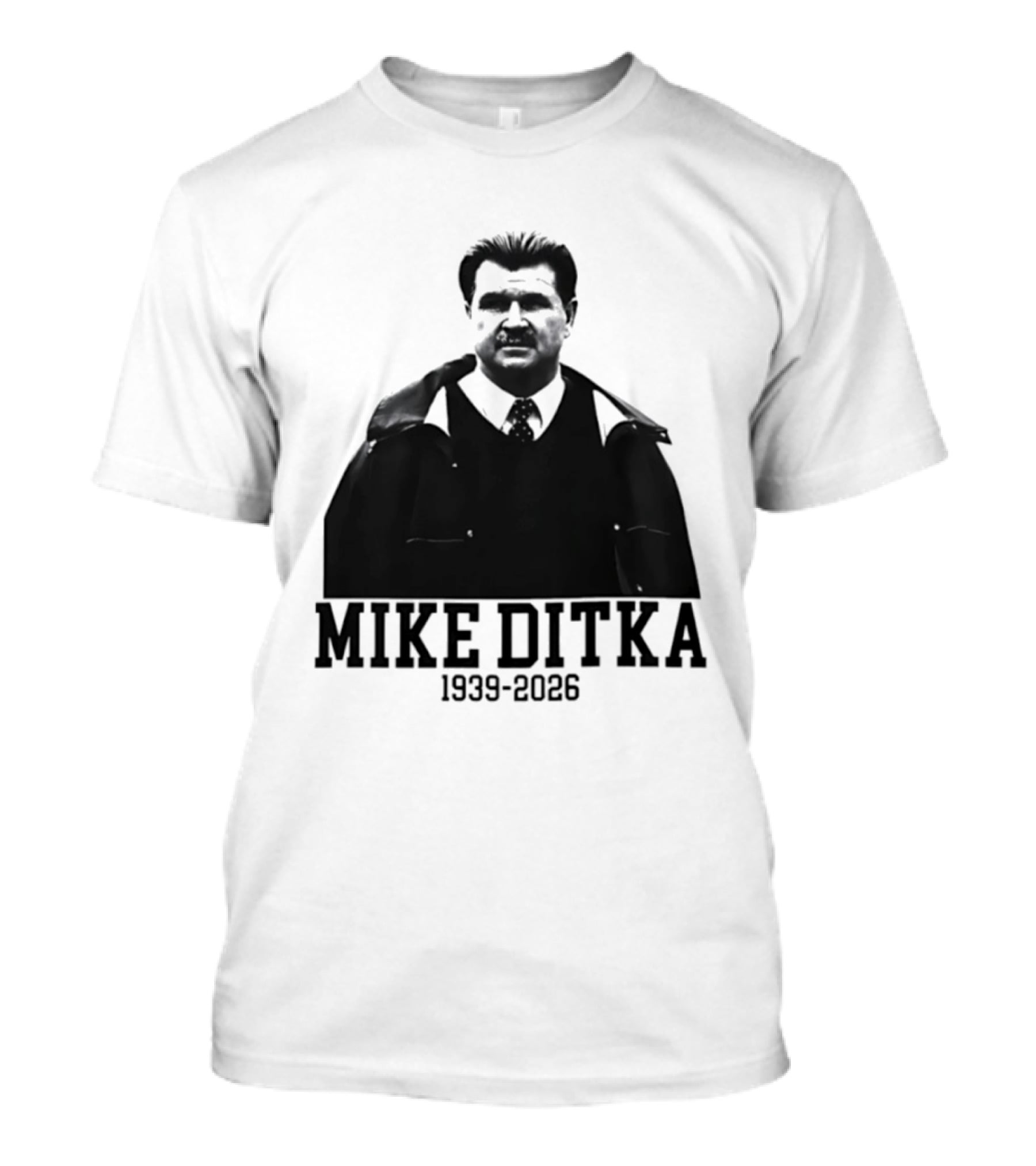 Mike Ditka Chicago Bears 1939 2026 Memoriam Football T-Shirt