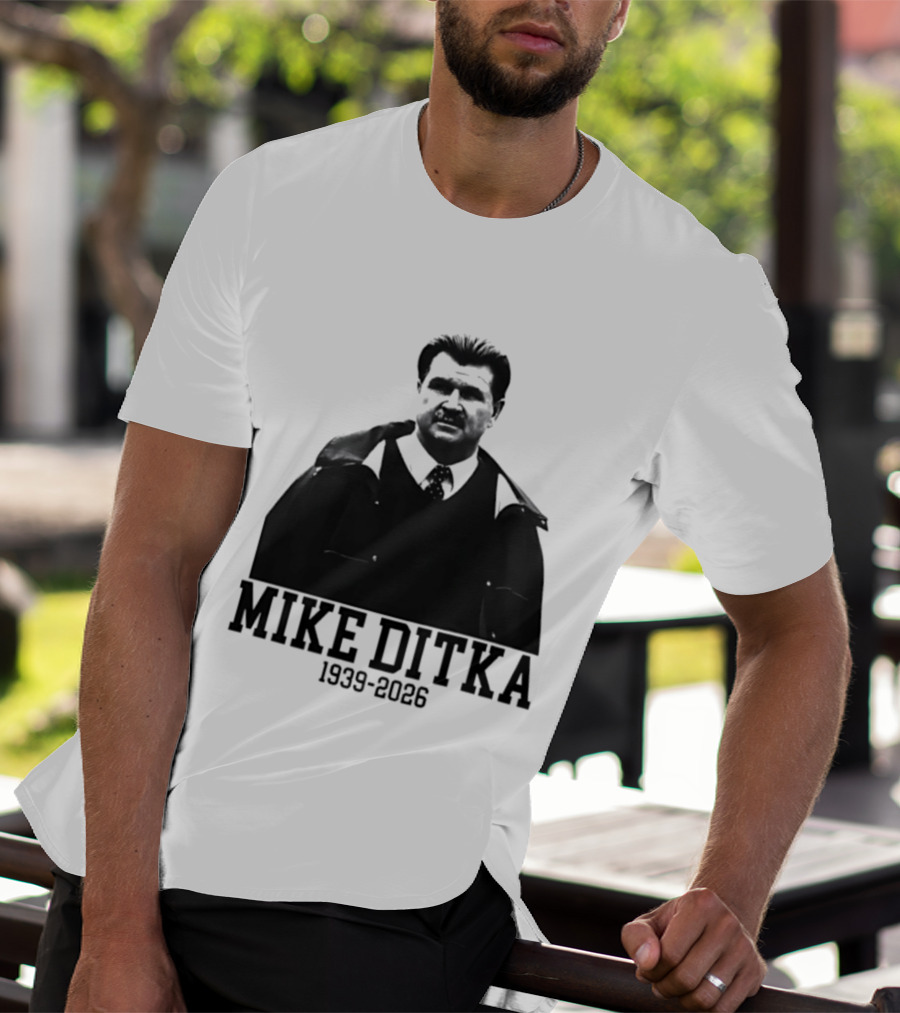 Mike Ditka Chicago Bears 1939 2026 Memoriam Football T-Shirt