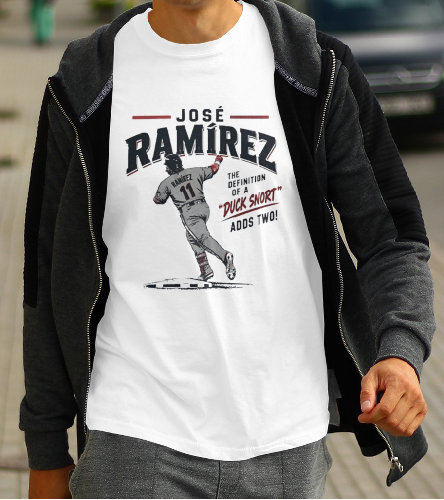 Jose Ramirez 11 The Definition Of A Duck Snort Adds Two T-Shirt