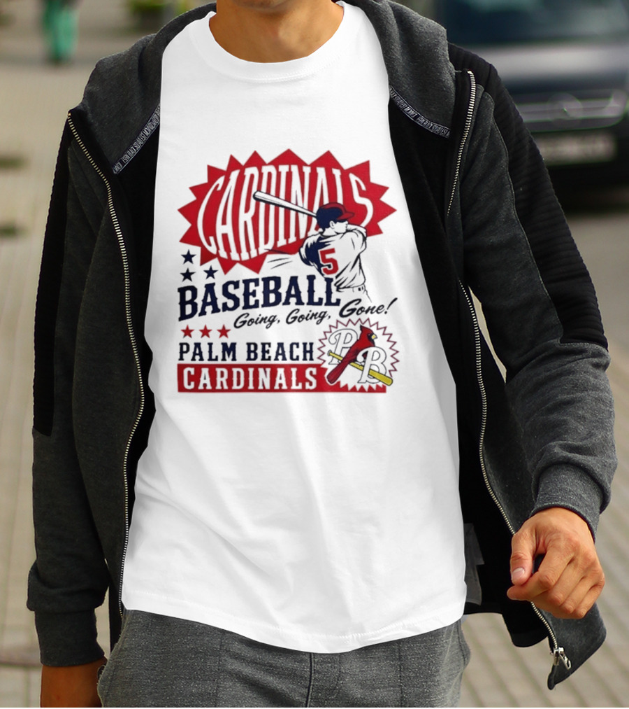 Palm Beach Cardinals Baseball Going Going Gone T-Shirt