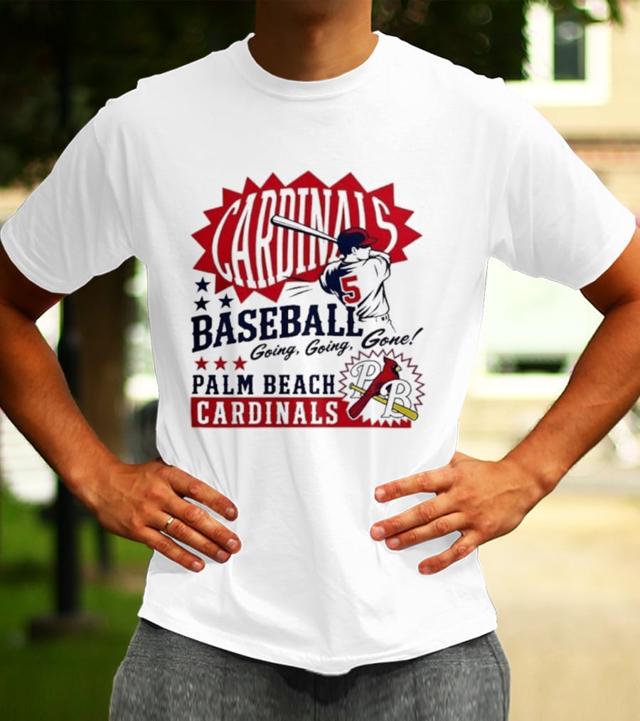 Palm Beach Cardinals Baseball Going Going Gone T-Shirt