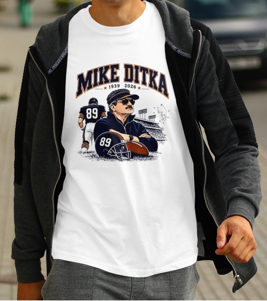 Mike Ditka 1939 2026 Chicago Bears Coach Football Legacy T-Shirt