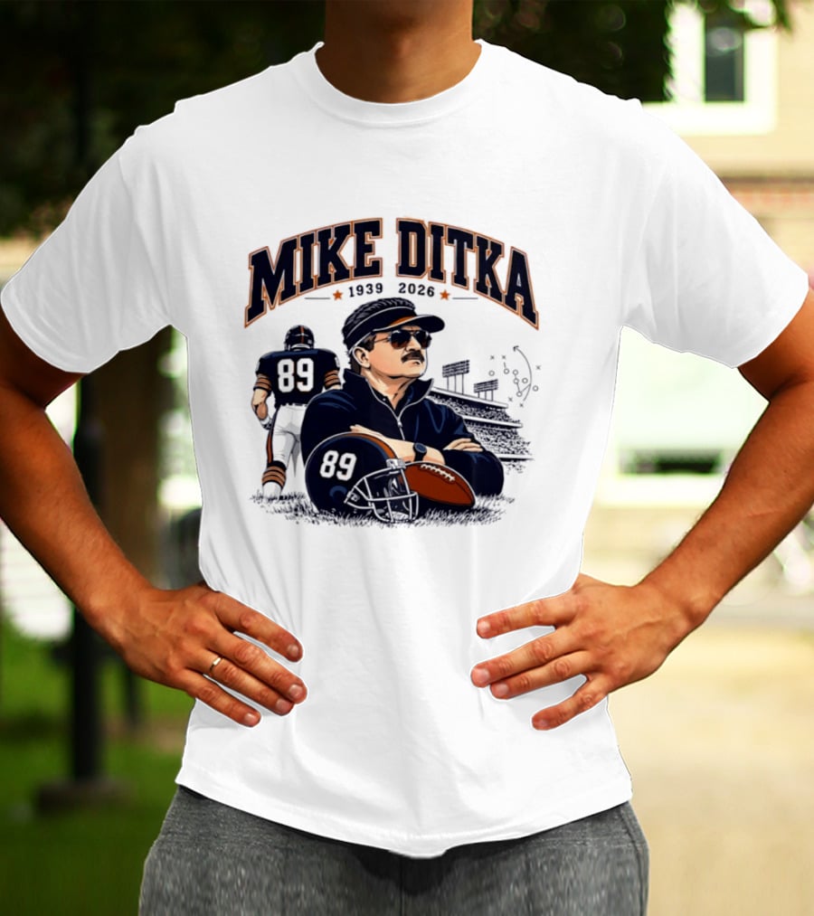 Mike Ditka 1939 2026 Chicago Bears Coach Football Legacy T-Shirt