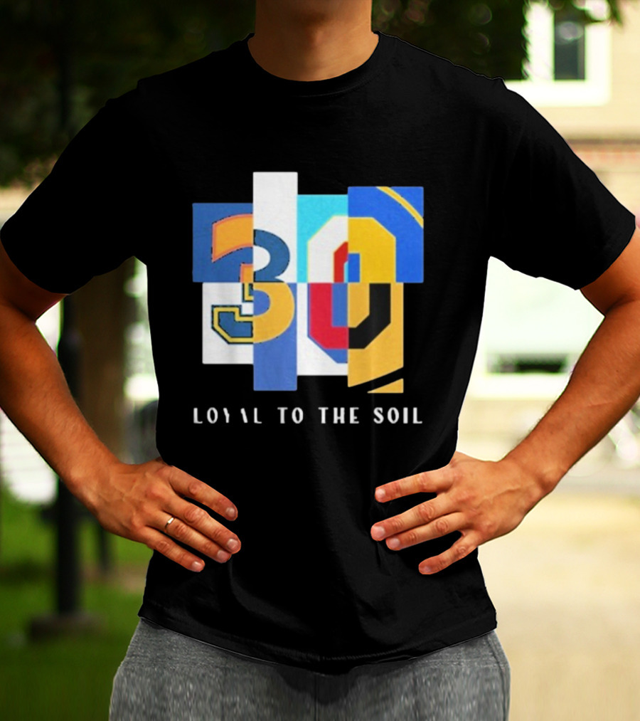 30 Loyal To The Soil Sports-Inspired Patchwork Style T-Shirt