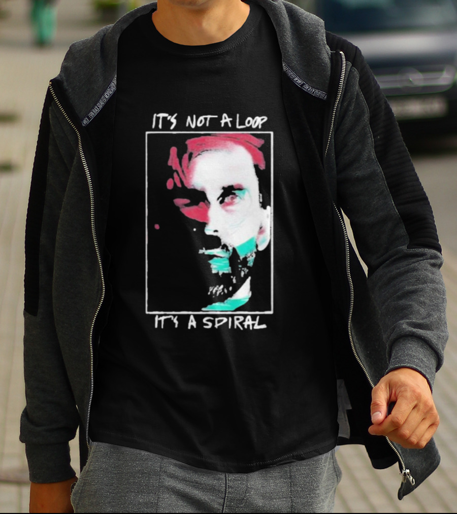 Alan Wake 2 It's Not A Loop It's A Spiral Portrait Style T-Shirt