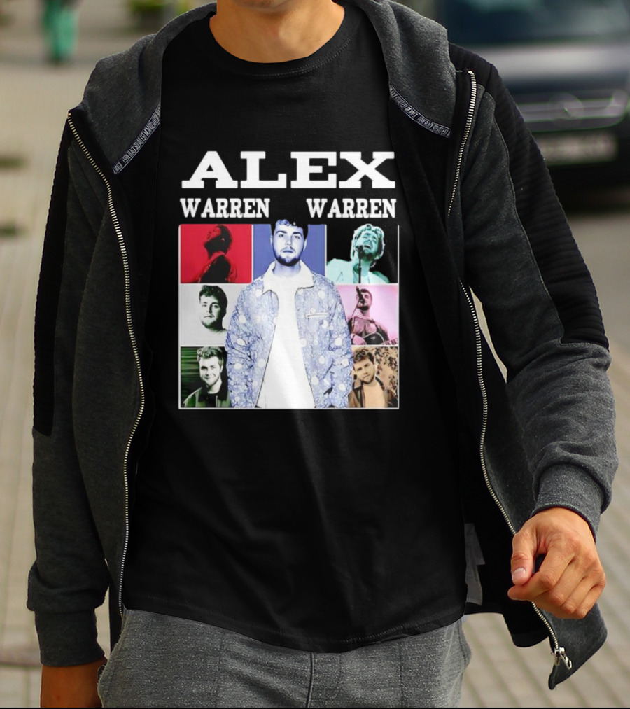 Alex Warren Tour Vintage Collage Style Photography T-Shirt