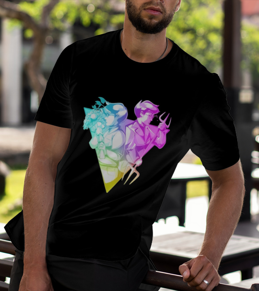 BDTH Division Character Illustration Gradient Style T-Shirt
