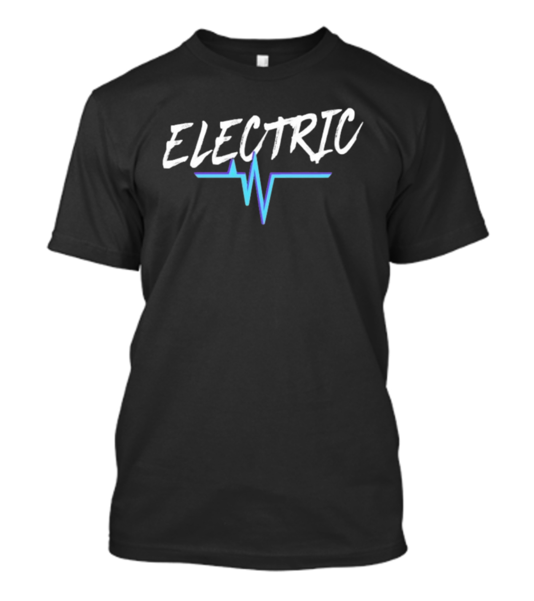 Dallas Pulse Electric Graphic With Vibrant Blue And White Text T-Shirt