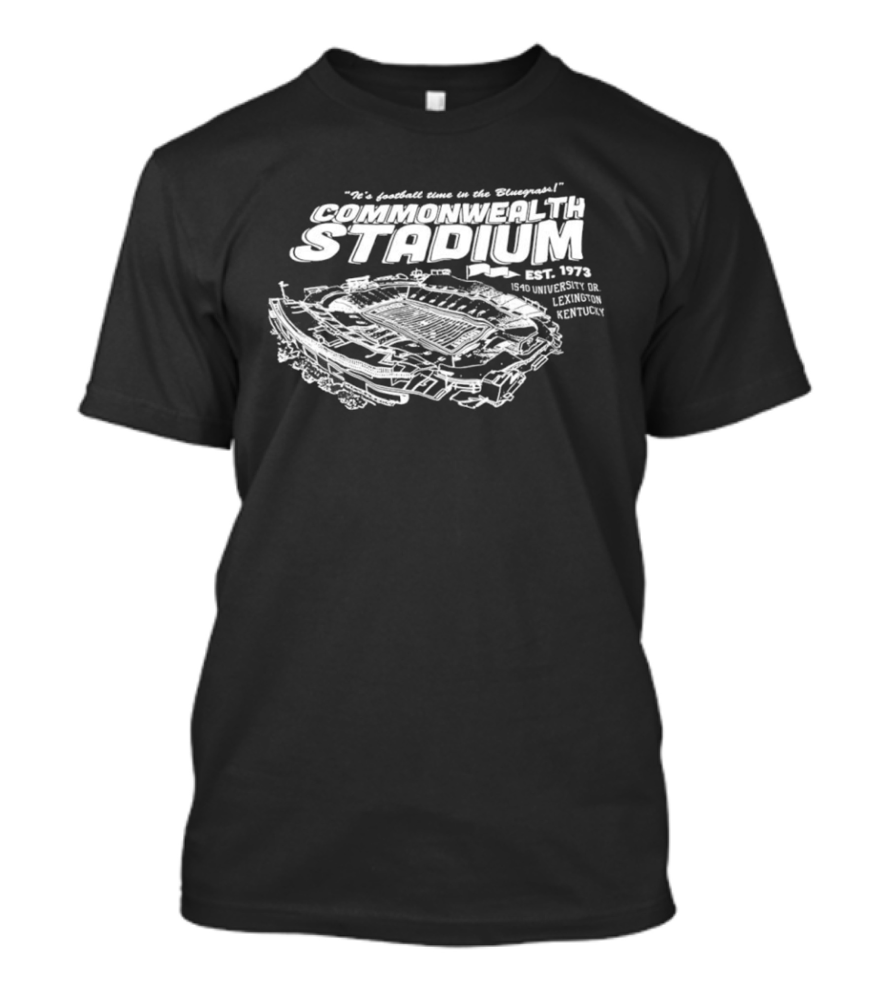 It’s Football Time In The Bluegrass Commonwealth Stadium Est. 1973 1540 University Lexington Kentucky T-Shirt
