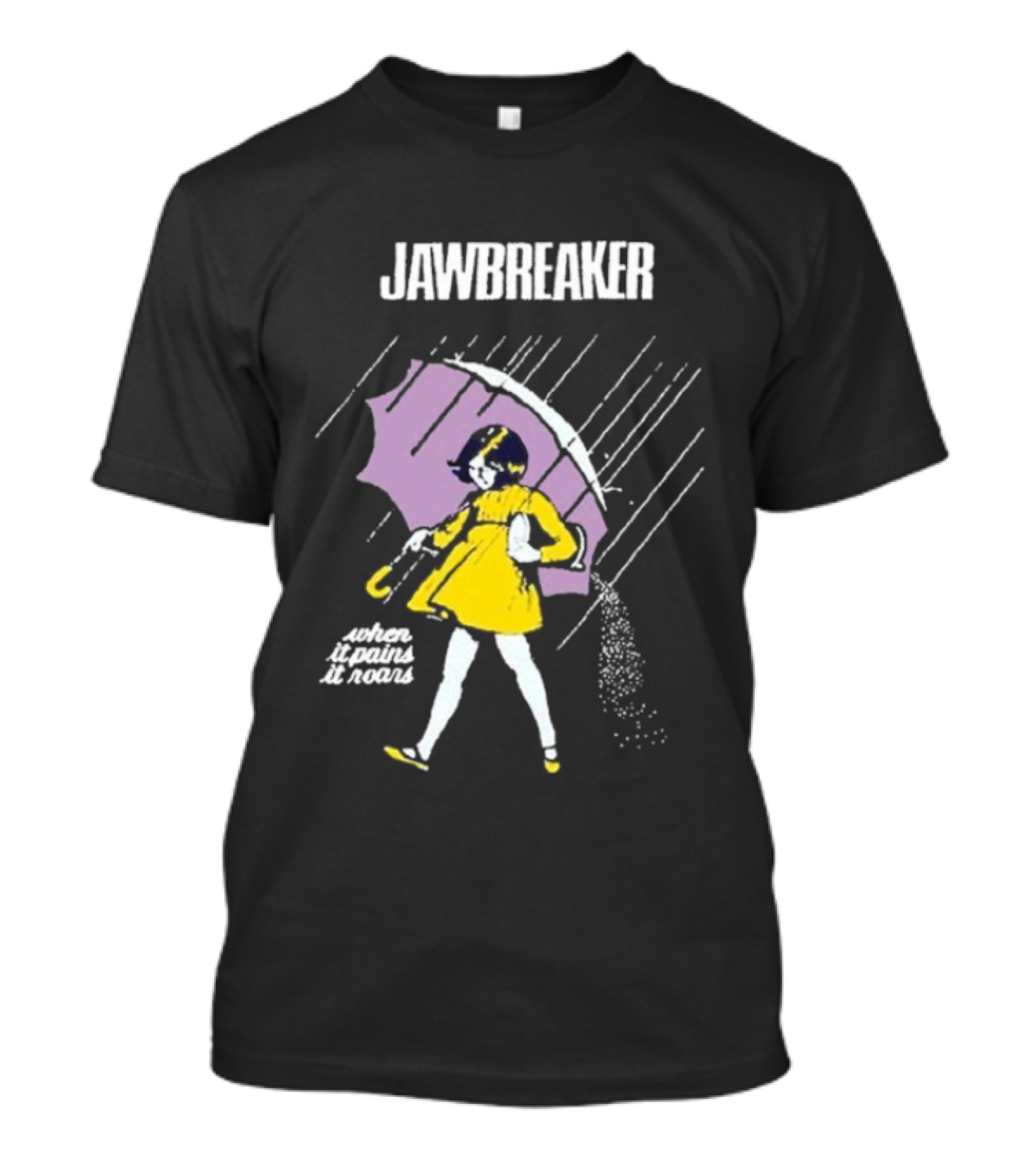 Jawbreaker When It Pains It Roars Umbrella Girl In Yellow Dress T-Shirt