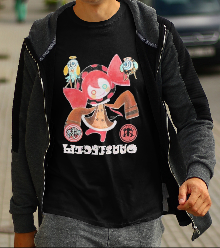 Puella Magi Madoka Magica Charlotte Kawaii Anime Character With Cute Red And Pink Features T-Shirt