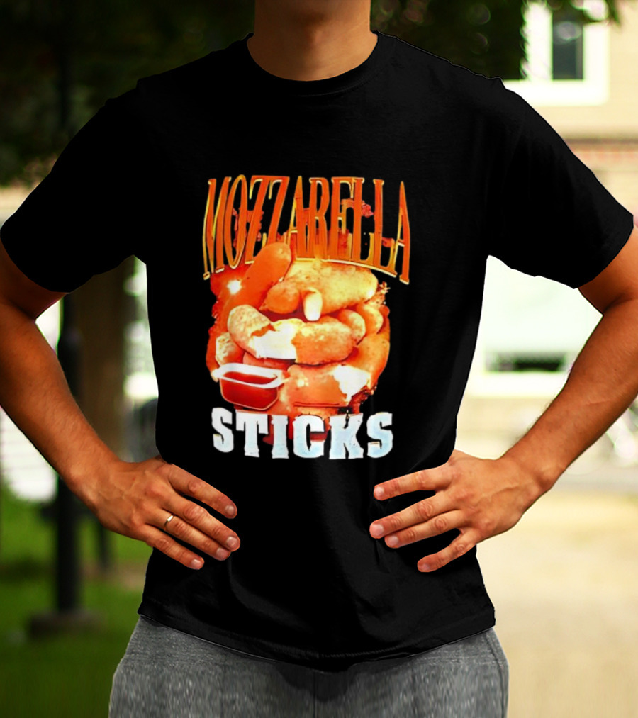 Mozzarella Sticks Cheesy Snack Delight With Dipping Sauce T-Shirt