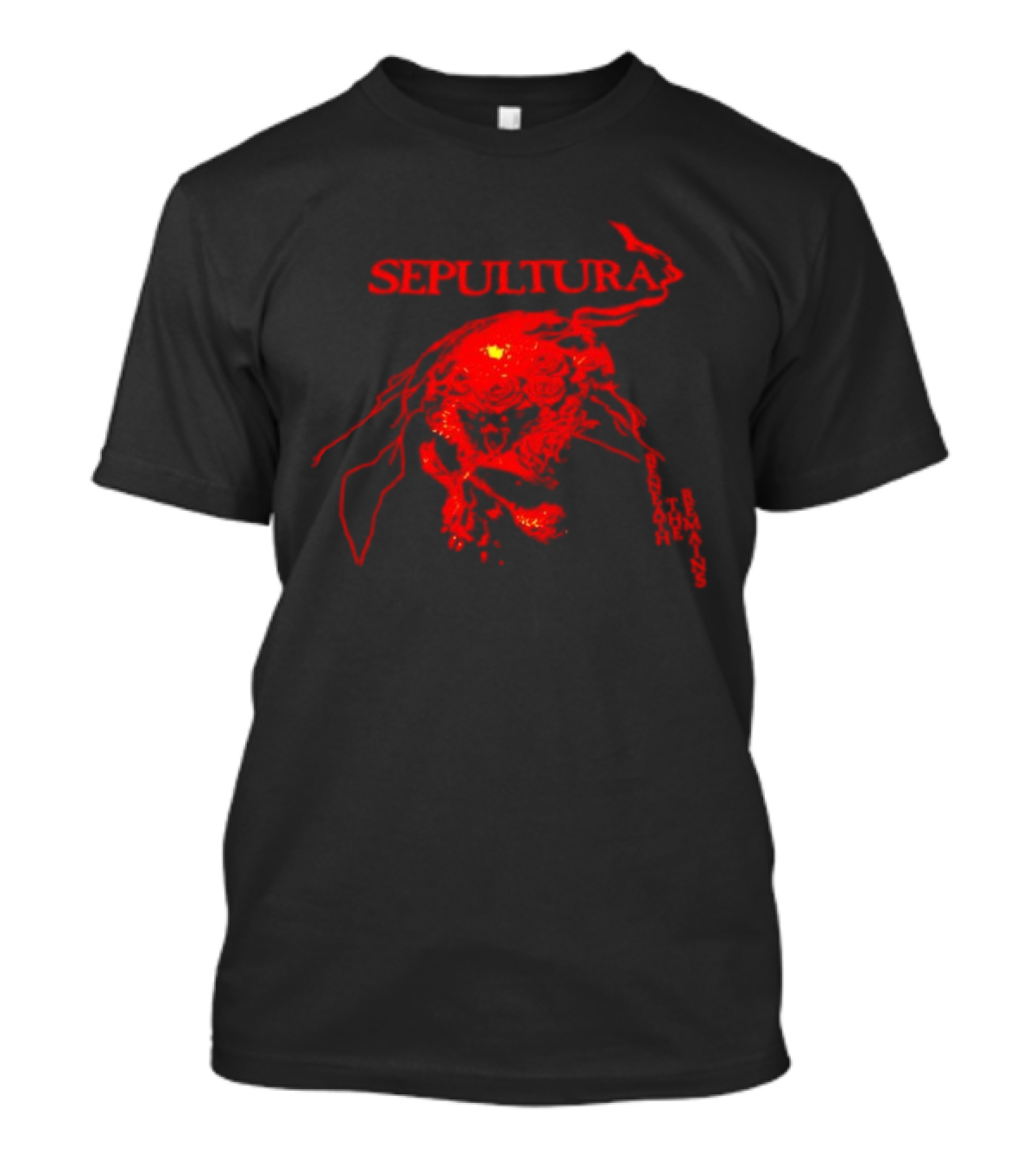 Sepultura Beneath The Remains Skull Artwork Red T-Shirt