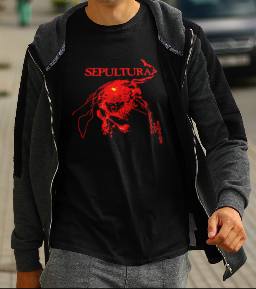 Sepultura Beneath The Remains Skull Artwork Red T-Shirt