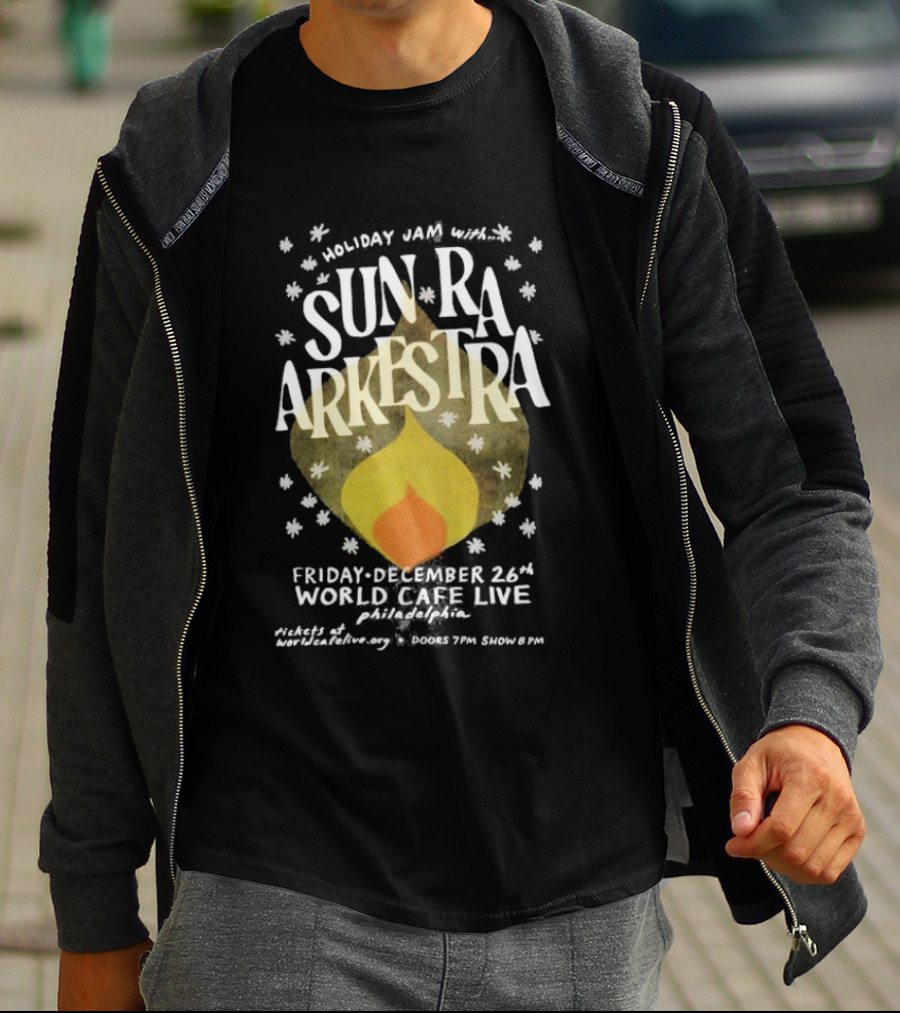 Holiday Jazz Sun Ra Arkestra December 26th World Cafe Live Philadelphia PA 2025 T-Shirt