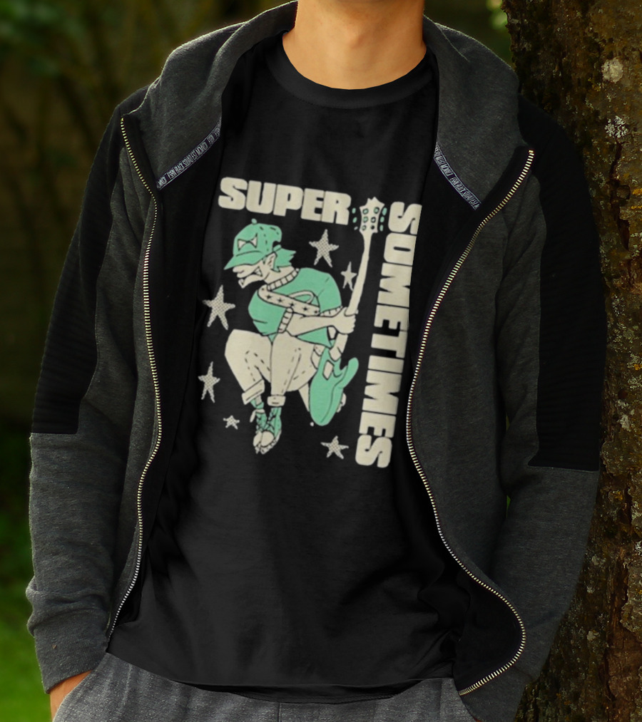 Super Sometimes Jumpman Guitar Star Icon T-Shirt