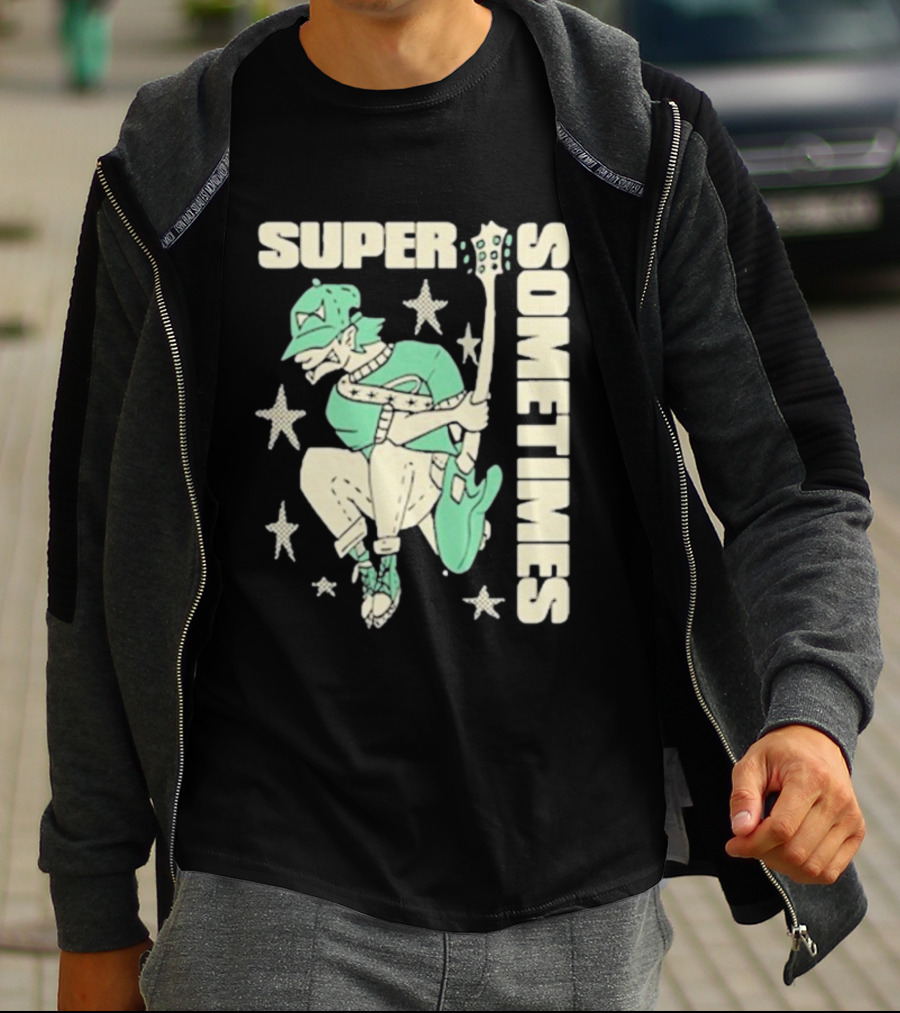 Super Sometimes Jumpman Guitar Star Icon T-Shirt