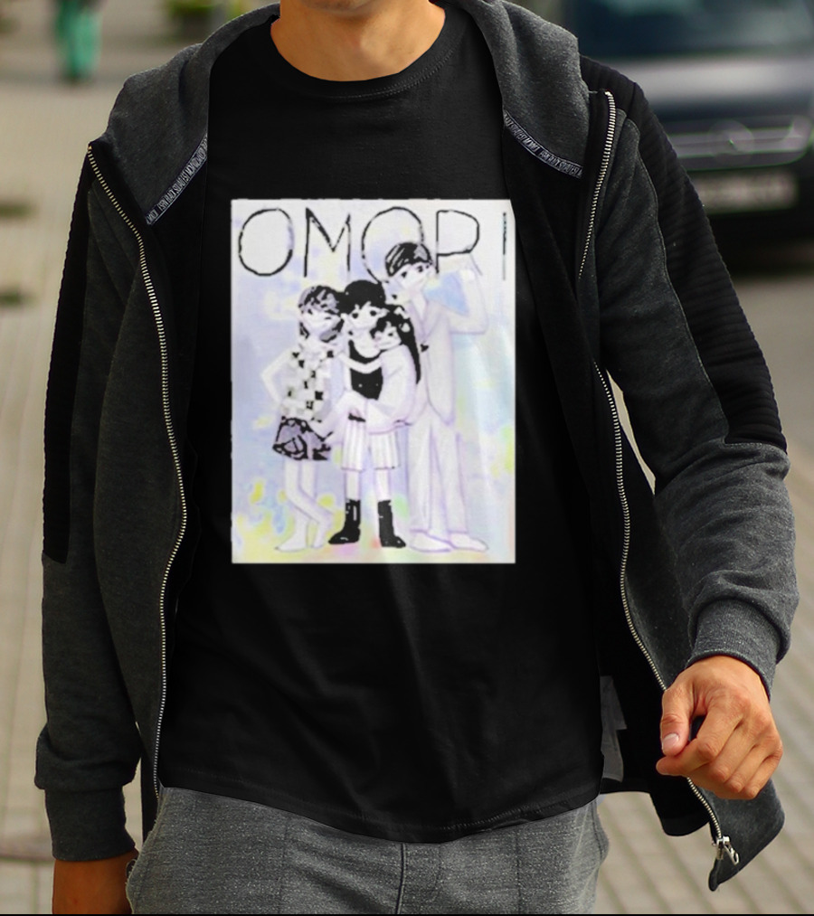 OMORI Game Characters Group Illustration T-Shirt