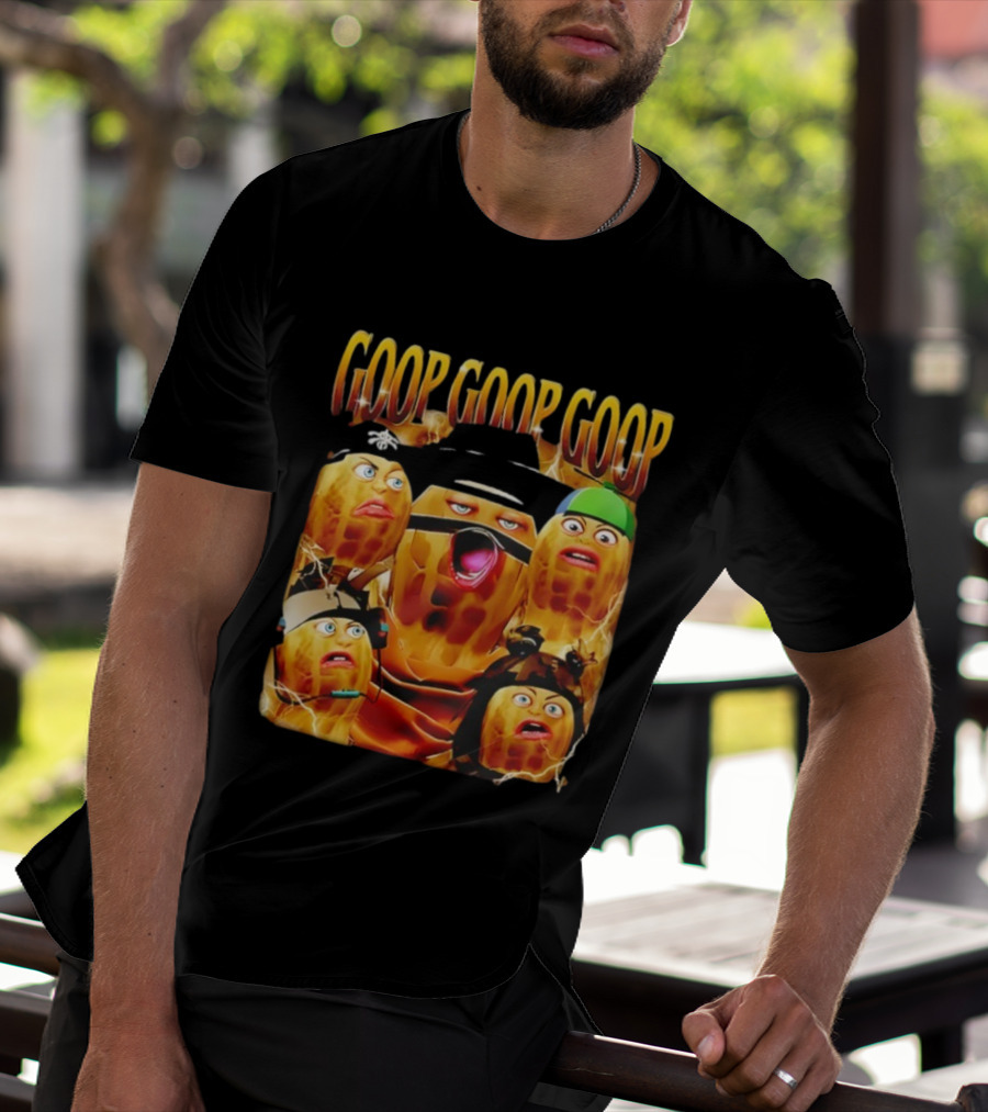 Goop Goop Goop Burnt Peanut Characters Comic Faces T-Shirt