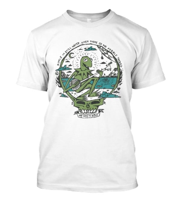 Frog The Kermit X Grateful Dead Ripple In Still Water When There Is No Ripple People Tossed Bango T-Shirt