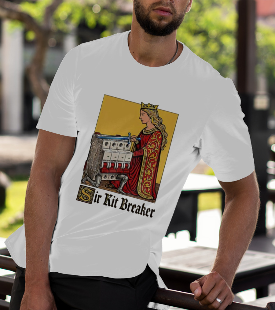 Sir Kit Breaker Queen Of Swords Knight Tarot Crown T-Shirt