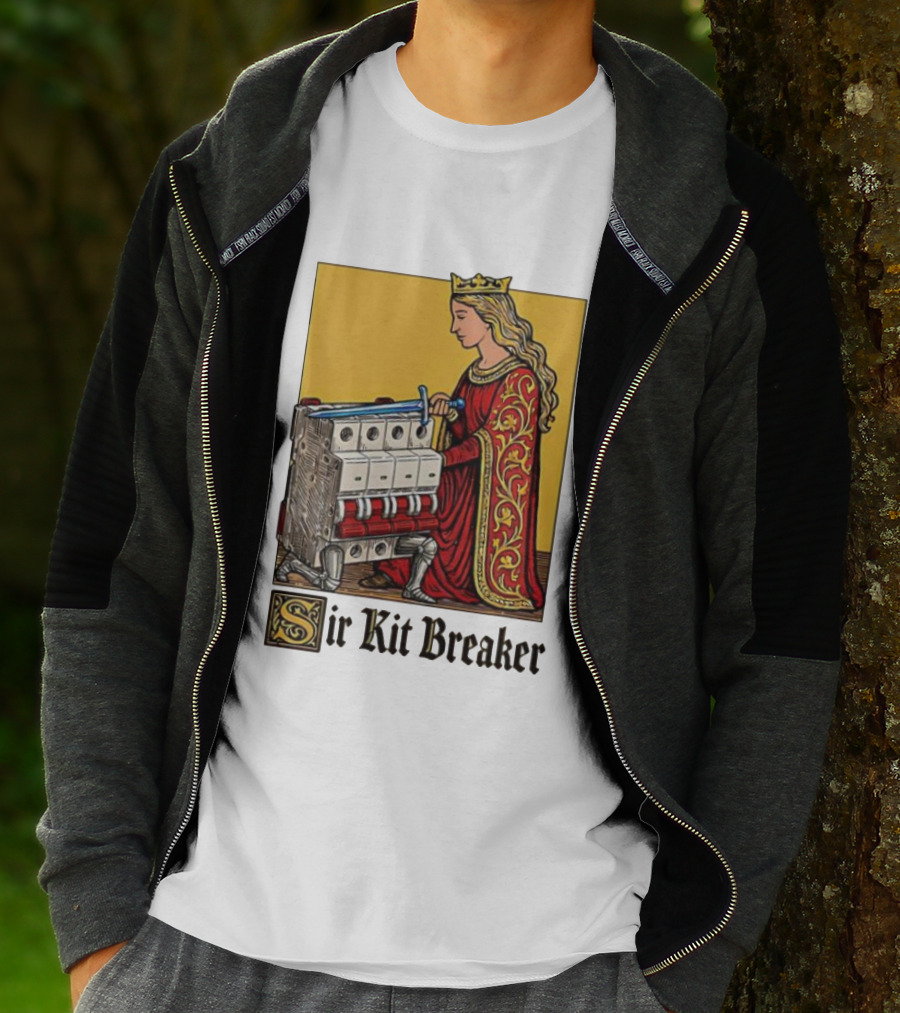 Sir Kit Breaker Queen Of Swords Knight Tarot Crown T-Shirt