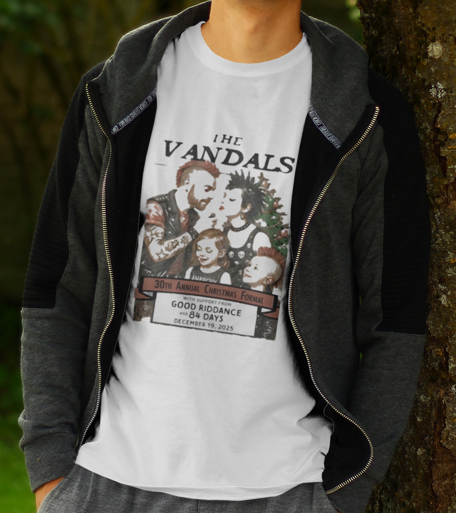 The Vandals 30th Annual Christmas Formal 2025 Ventura CA With Good Riddance And 84 Days T-Shirt