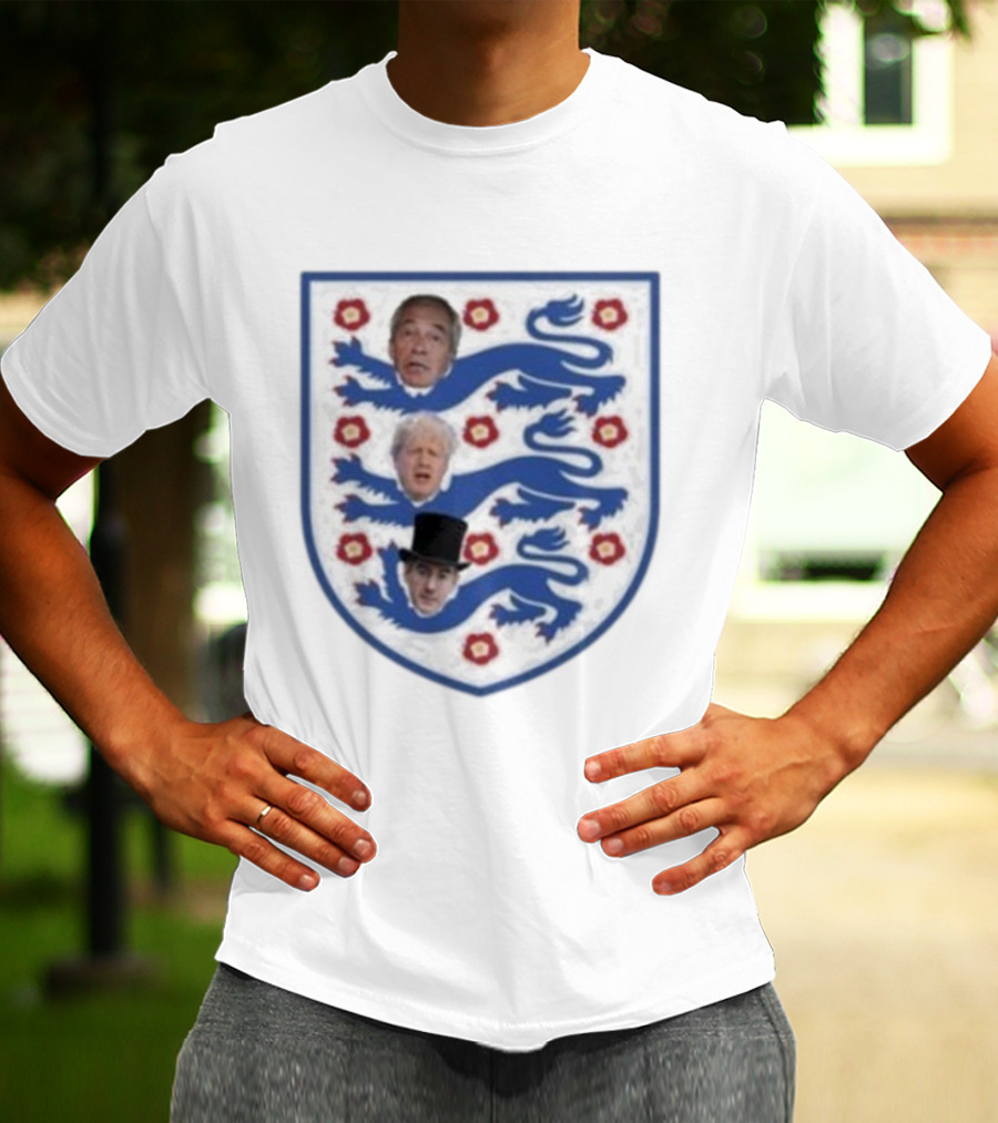 Three Liars On My England Football Crest Parody T-Shirt