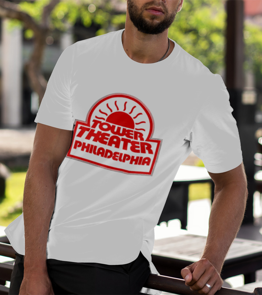 Tower Theater Philadelphia 1970s Midnight Sun Vintage Retro Style T-Shirt