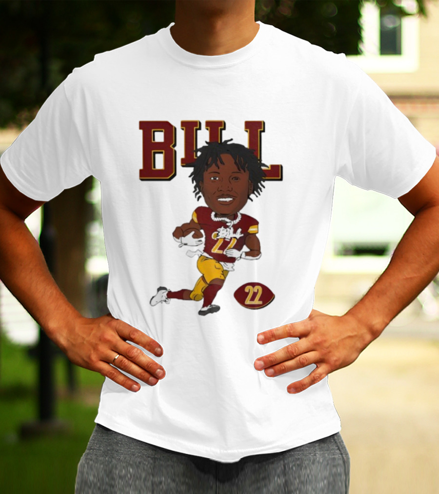 Bill Washington Commanders 22 Football Player Icon T-Shirt