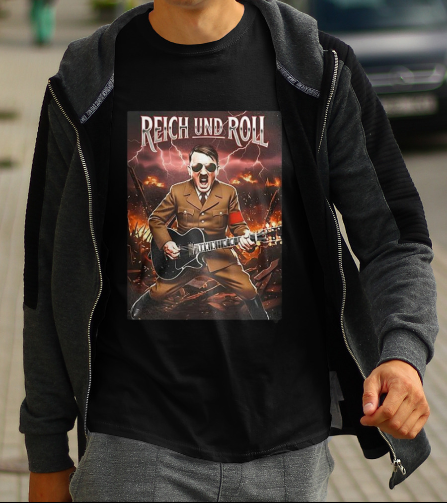 Adolf Hitler Reich Und Roll T-Shirt
