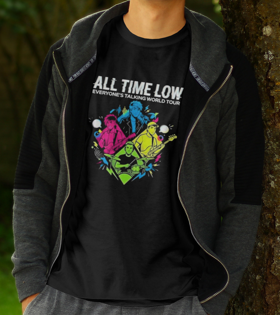 All Time Low Everyone’s Talking World Tour 2026 Event At OVO Hydro On January 20 Glasgow United Kingdom T-Shirt