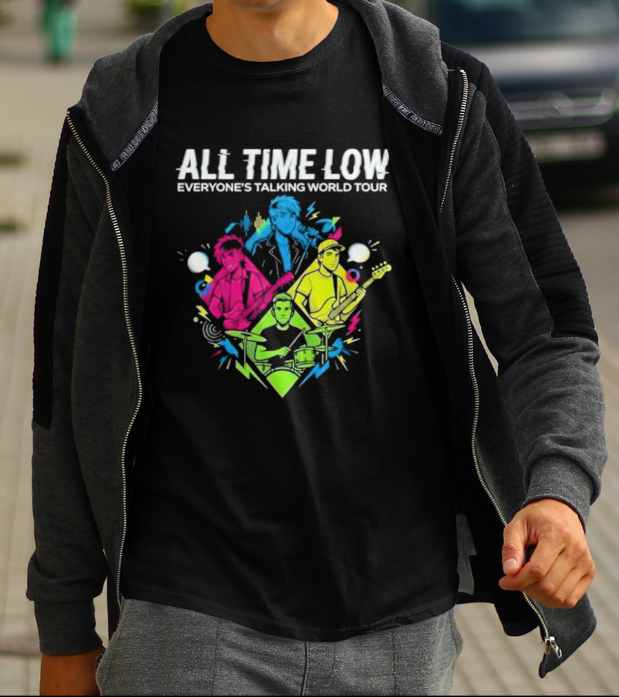 All Time Low Everyone’s Talking World Tour 2026 Event At OVO Hydro On January 20 Glasgow United Kingdom T-Shirt