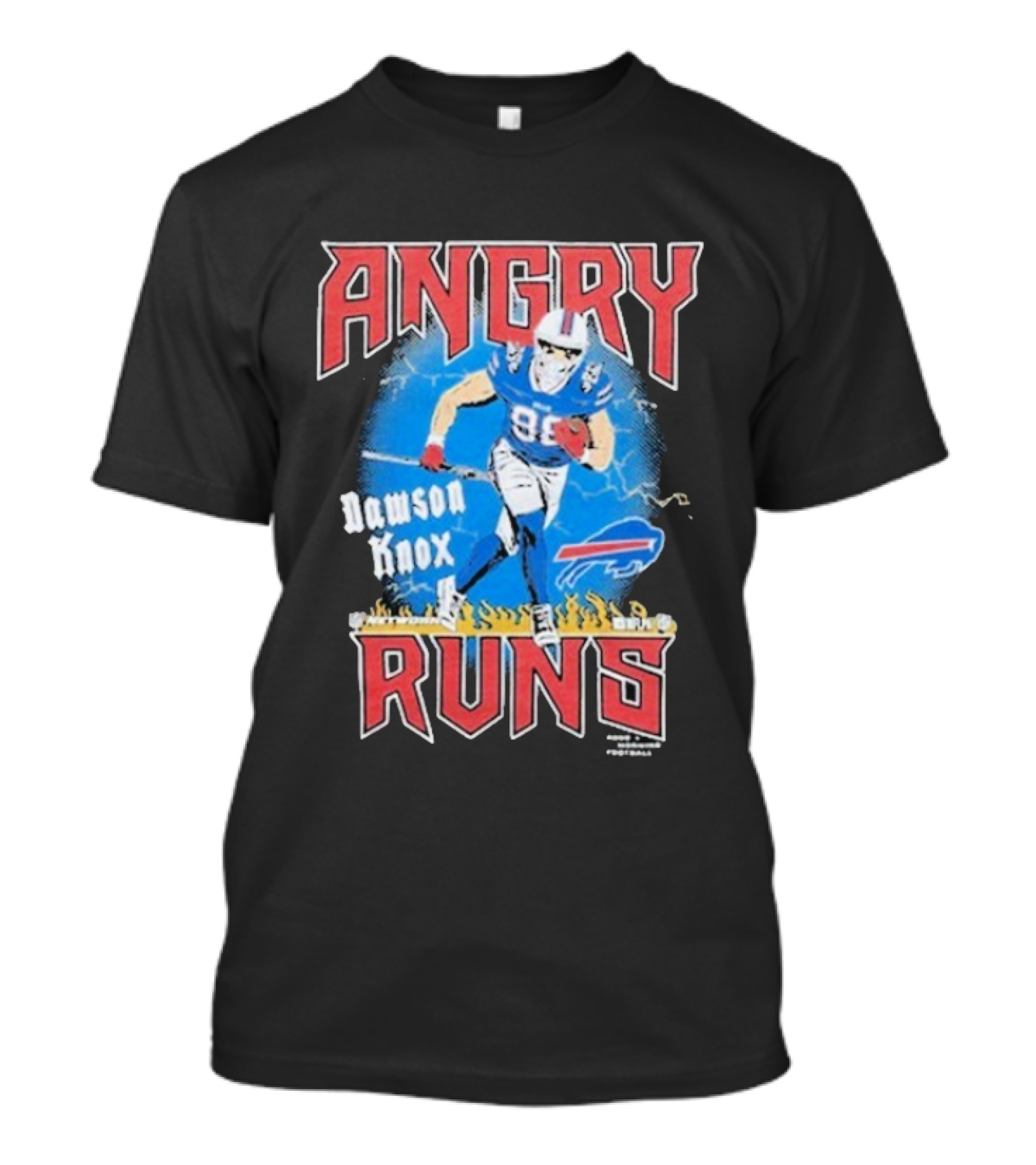 Buffalo Bills Angry Runs Dawson Knox NFL Network Good Morning Football T-Shirt