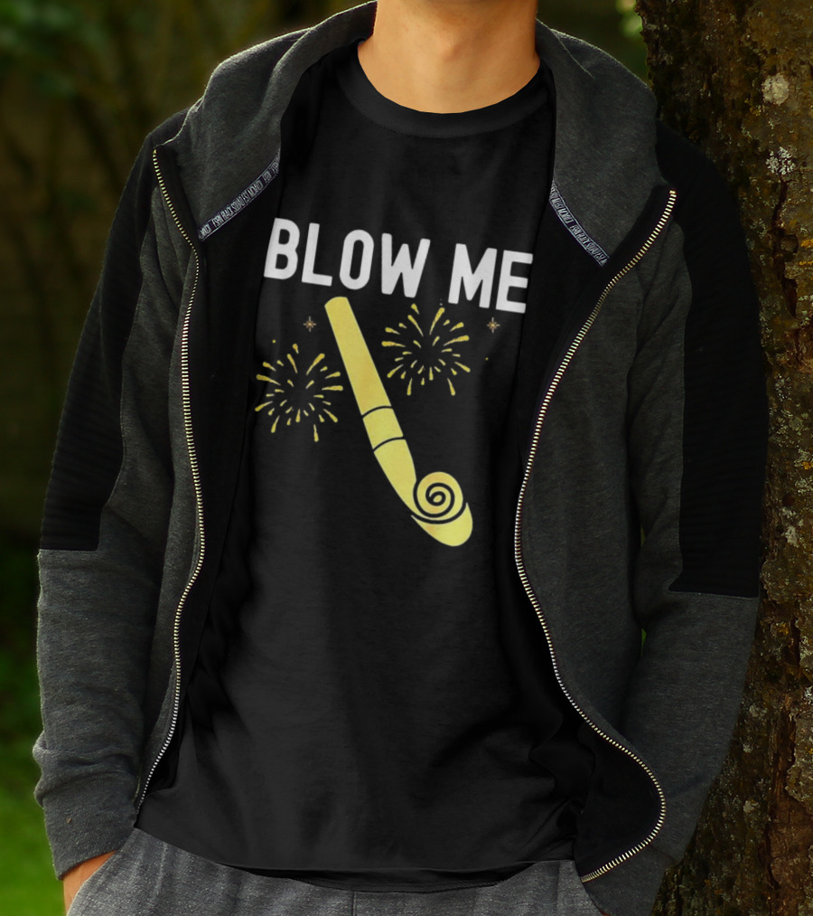 Blow Me Happy New Year Firework Party Favor T-Shirt
