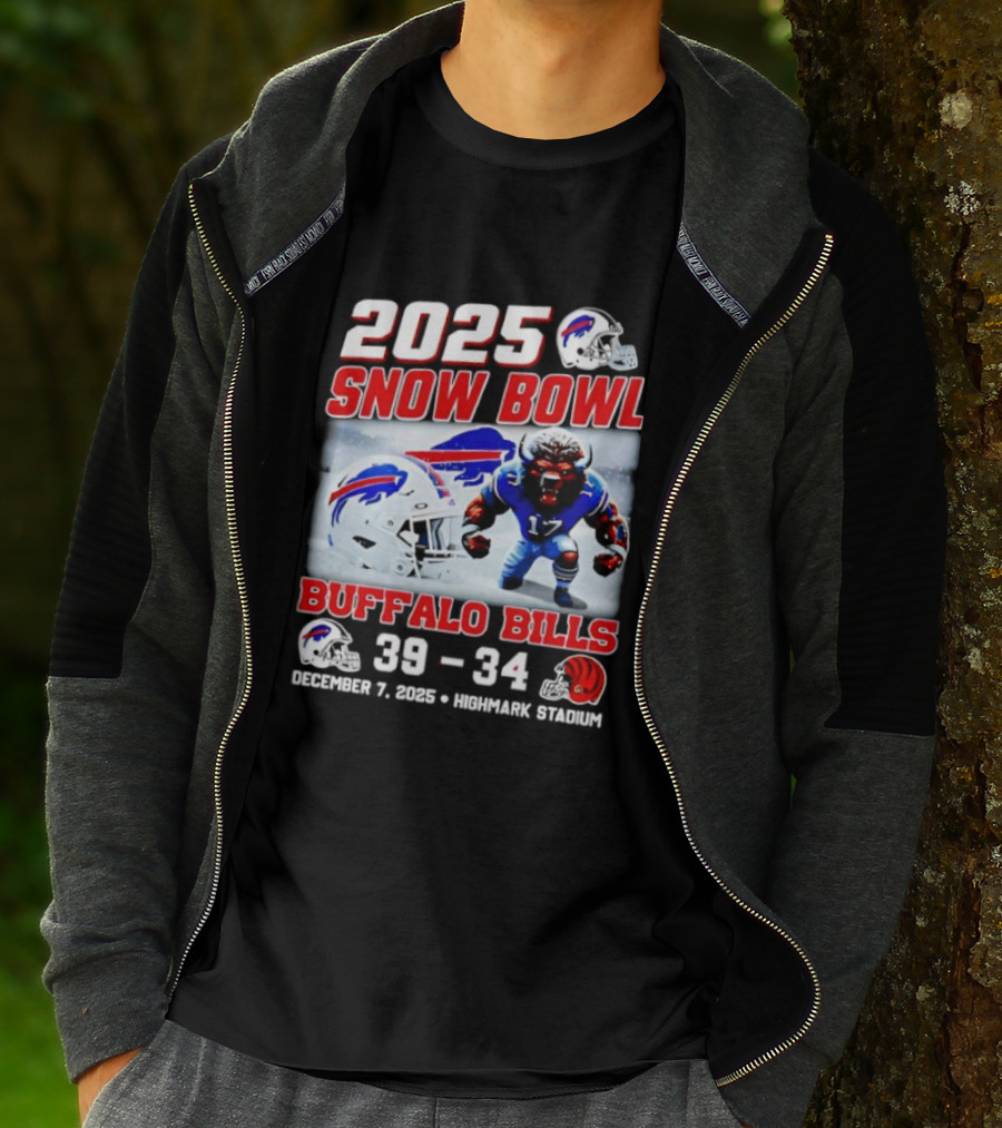 2025 Snow Bowl Buffalo Bills 39 34 Highlights Winnaar T-Shirt