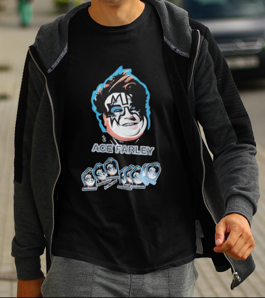 Fat Ace Farley Kiss Funny Legend T-Shirt