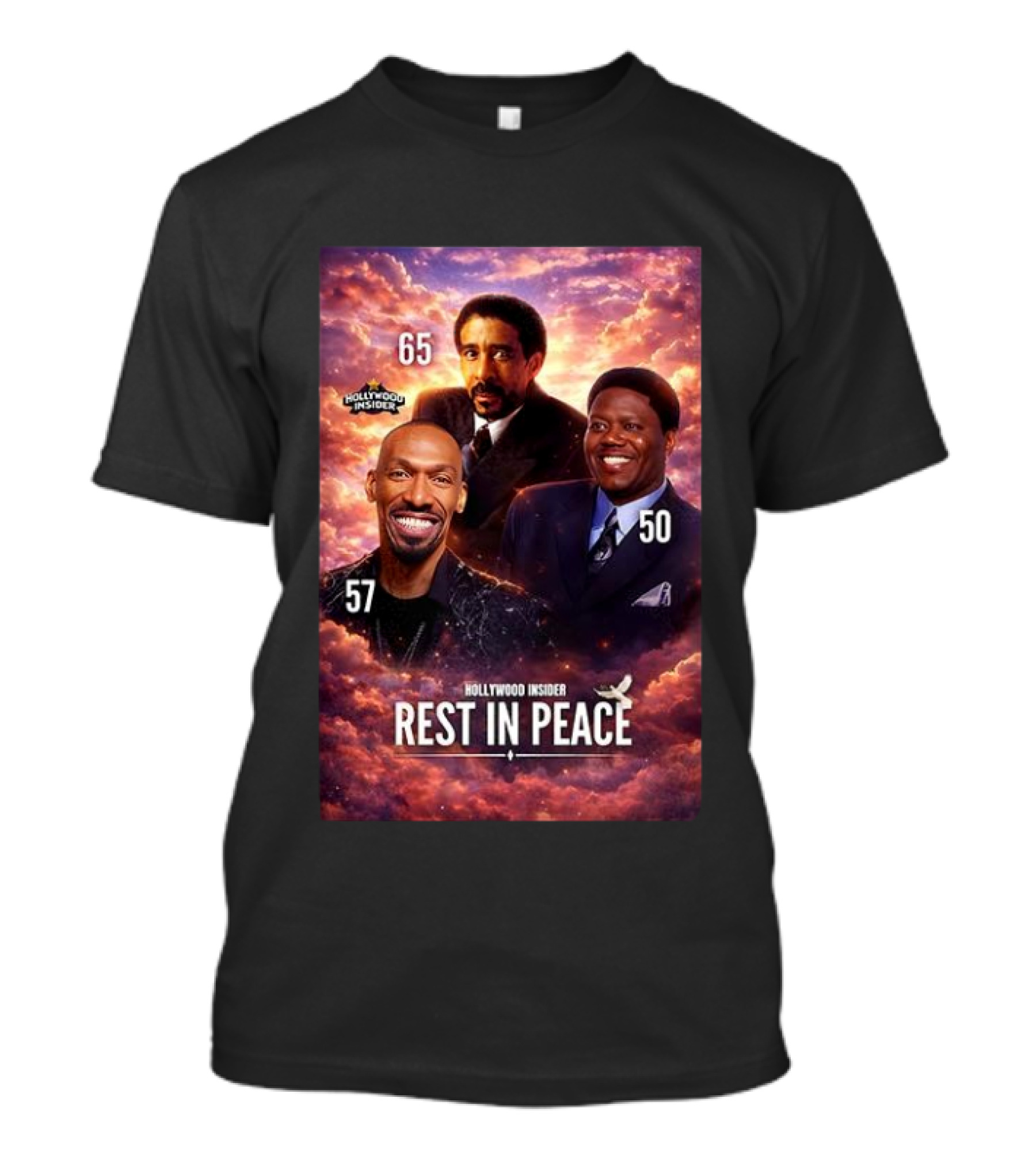 Hollywood Insider Tribute Rest In Peace 65 57 50 T-Shirt