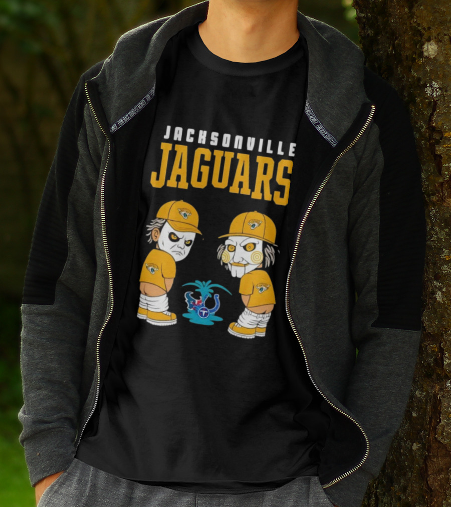 Jacksonville Jaguars Michael Myers Billy The Puppet Tennessee Titans Rivalry T-Shirt