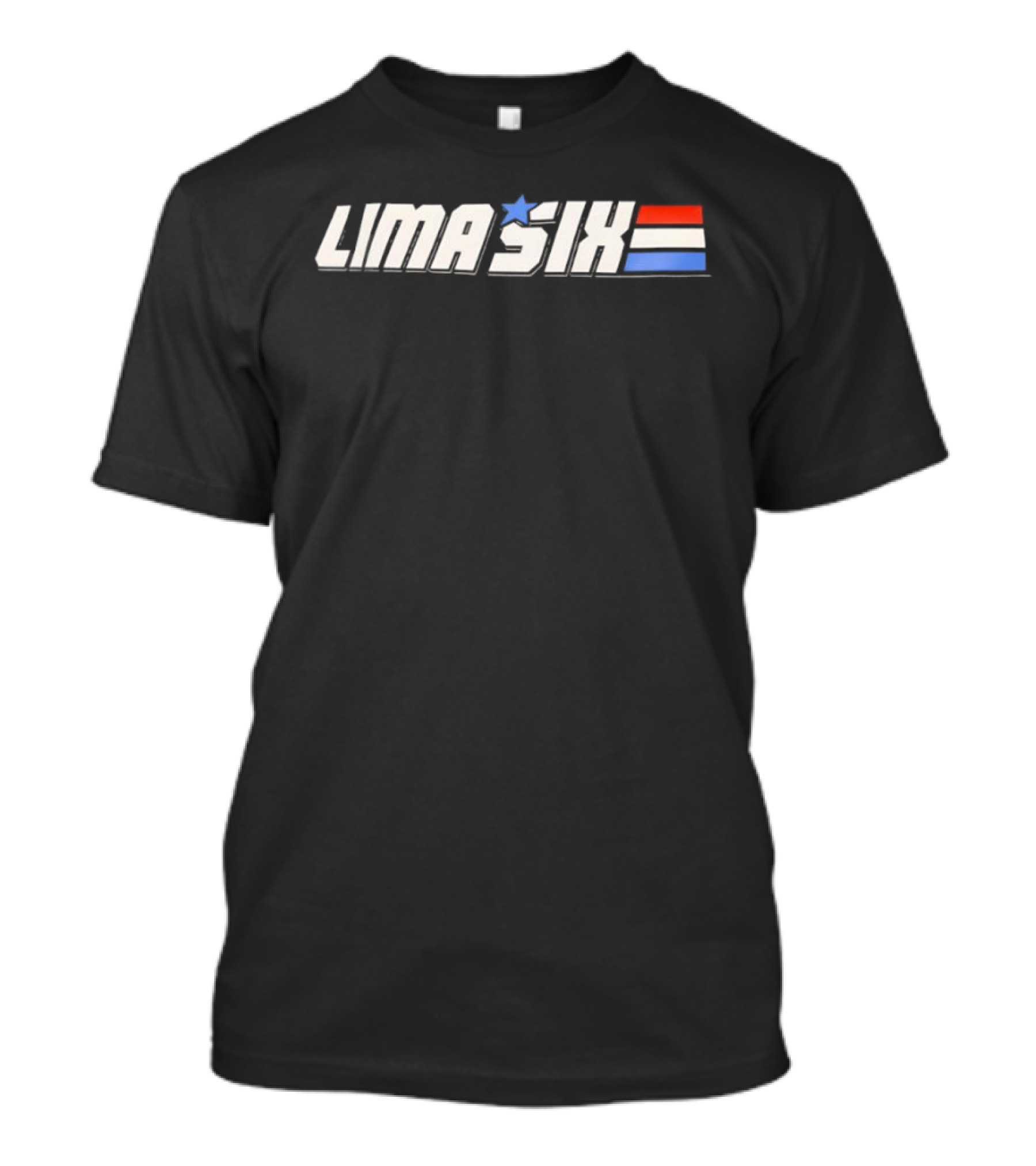 Lima Six Star Stripes Red White Blue T-Shirt