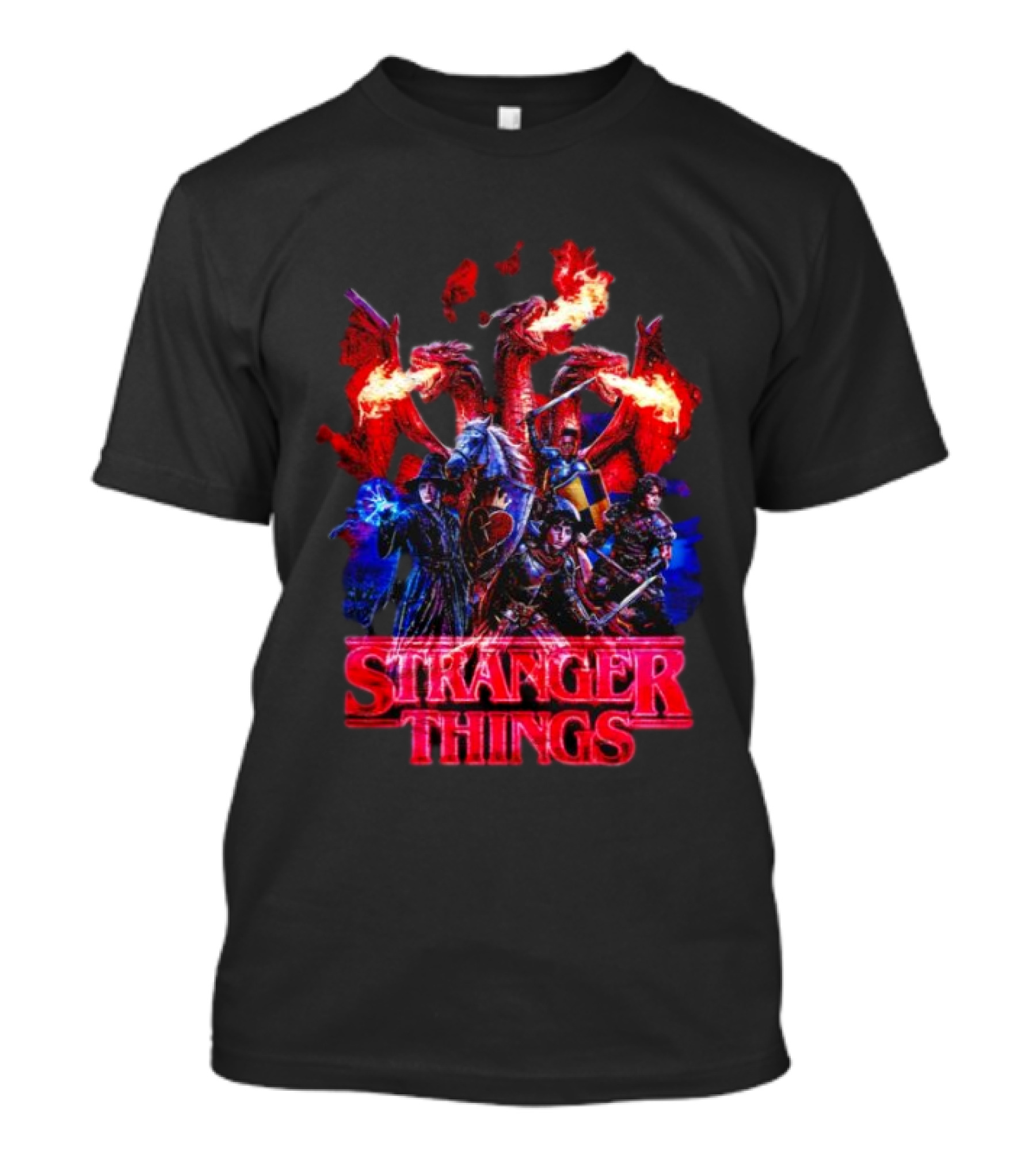 Stranger Things Dragon Fantasy Adventure T-Shirt
