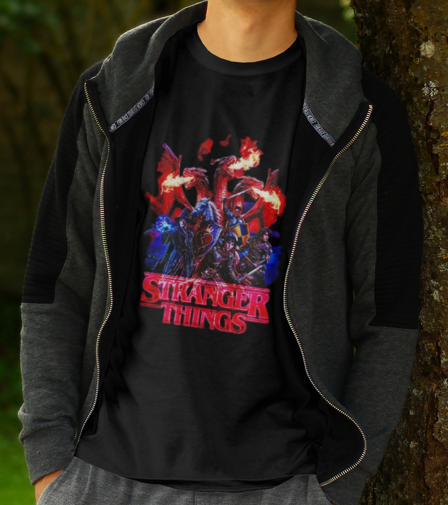 Stranger Things Dragon Fantasy Adventure T-Shirt
