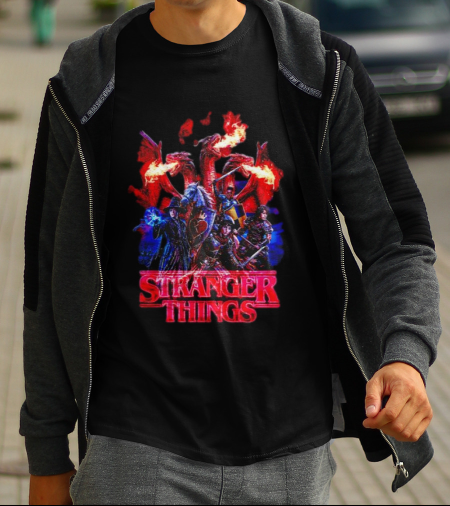 Stranger Things Dragon Fantasy Adventure T-Shirt