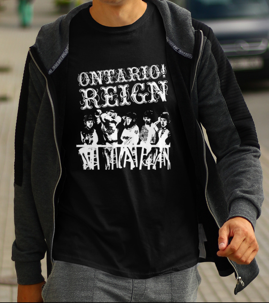 Ontario Reign Ice Hockey Emo Punk Theme Night Panic T-Shirt